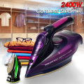 2400W Cordless Electric Steam Iron 5 Speed Adjust for garment Steam Generator Clothes Ironing Steamer Ceramic Soleplate Portable