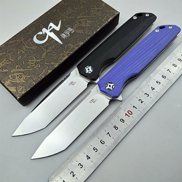 CH Folding Knife D2 Blade Pocket Tactical Camping Hunting Survival Flipper CH3507 G10 Handle Gift Kitchen Rescue Fruit EDC Tool