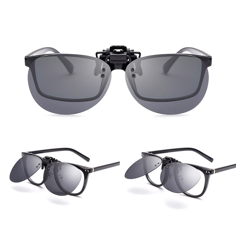 Detachable Night Vision Glasses Women Men Metal Polarized Clip On Sunglasses Car Driver Goggles Yellow Glasses For Night Driving