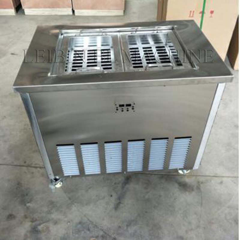 Commercial Double mould Popsicle Machine Stainless Steel 50Hz 220V Fast fruit ice stick machine Ice Cream Makers