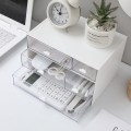 Multifunction Large Capacity Drawer Storage Box Stacking Desk Organizer Stationery Sundries Containers Office Accessories Gift