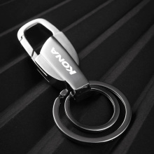 For Hyundai kona 2020 2019 electric ev 2018 new metal Keychain Metal Alloy Buckle Waist Car Key Chain Key Chain accessories