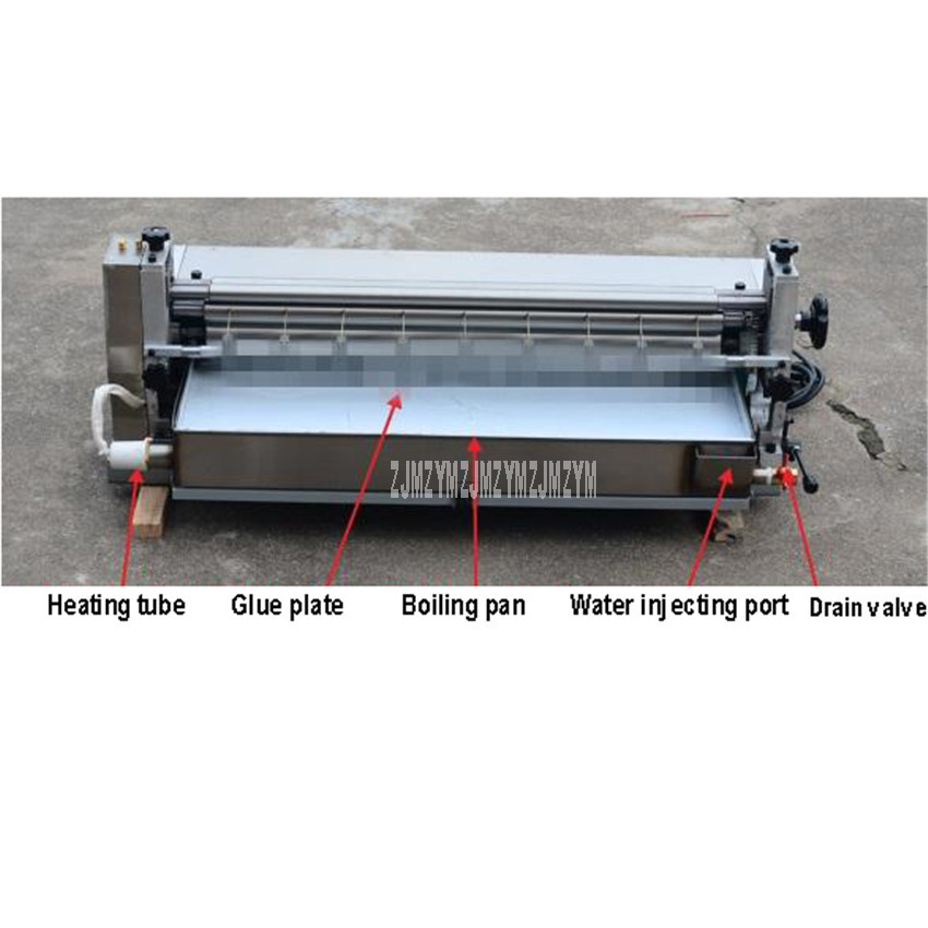 Stainless Steel Paper Board Automatic Gluing Machine Non-heating Carton Packaging Gluing Machine Speed Adjustable Max 70cm JS720
