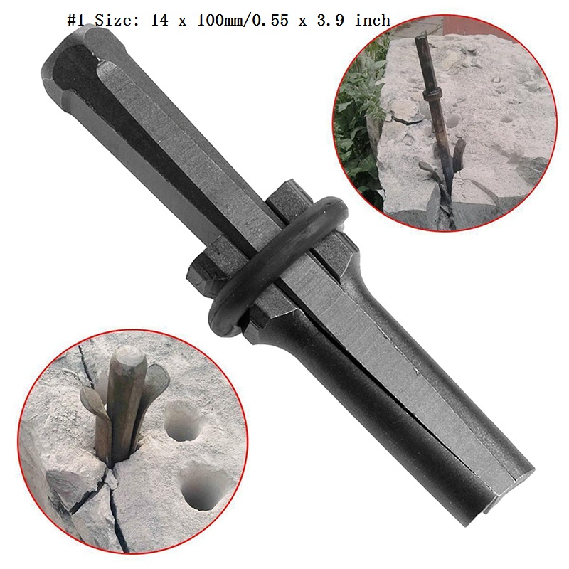 9/16'' Plug Wedges and Feather Shims Concrete Rock Stone Splitter Hand Tool H02