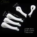 200 Pieces Plastic Garment Shirt Clip Transparent White Shirt Pin Garment Package Clips Garment Accessories