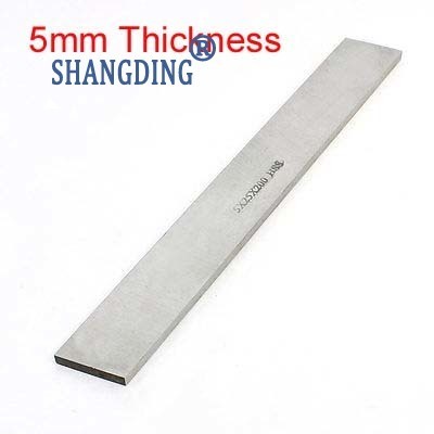 1pc Turning Milling Lathe 5mm Thickness x 5/6/8/10/12/14/16/18/20/25/30/35/40/45/50mm x200mm Length Grinder HSS Blank Tool Bit