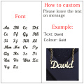 Name Necklace Plate Jewelry & Custom Personalized Necklace Curban Chain Stainless Steel Gold Color Choker Necklaces For Women