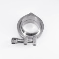 2" Tri Clamp x 51mm Pipe OD Stainless Sanitary 2 PCS SS304 Weld Ferrules + 1 PC SS304 Clamp + 1 PC Silicon Gasket