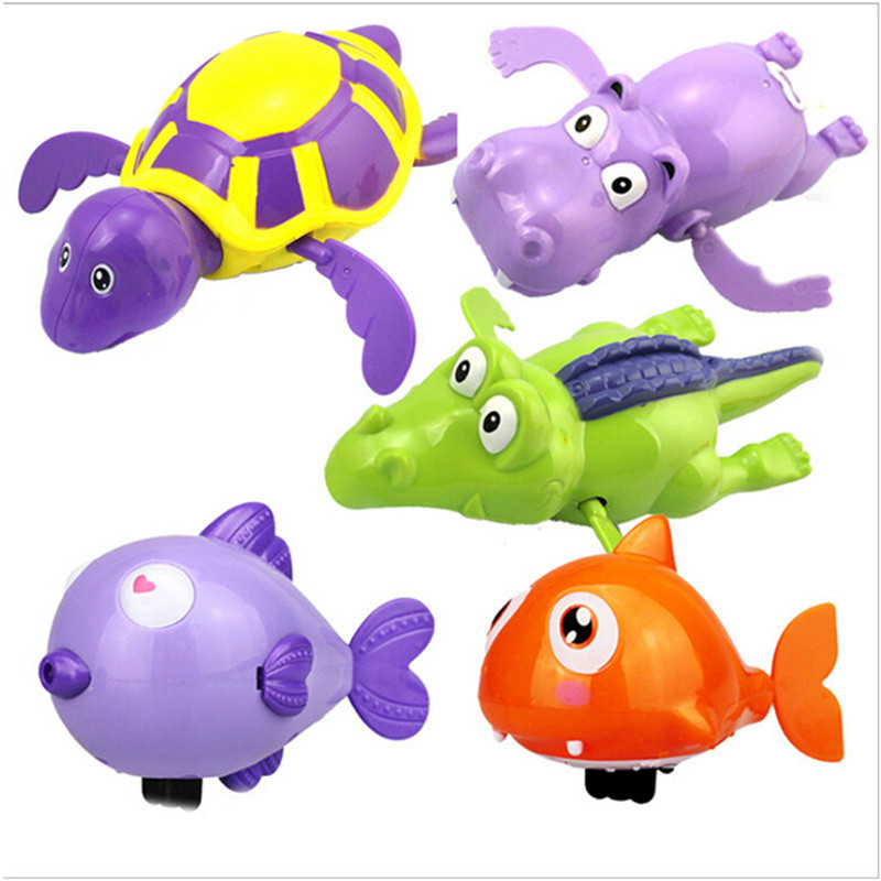 Baby Bath Toys Animals Turtle Dolphin Shower Swim Play Toy Swimming Pool Accessories Baby Water Toy Random Color