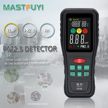 Mastfuyi FY78 Digital Air Quality Monitor PM2.5 Color Screen Gas monitor analyzer Temperature humidity meter Diagnostic tool