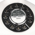 retro Landline Phone white made of ABS Antique fixed Telephone Old Corded redial for home office hotel bar reading room