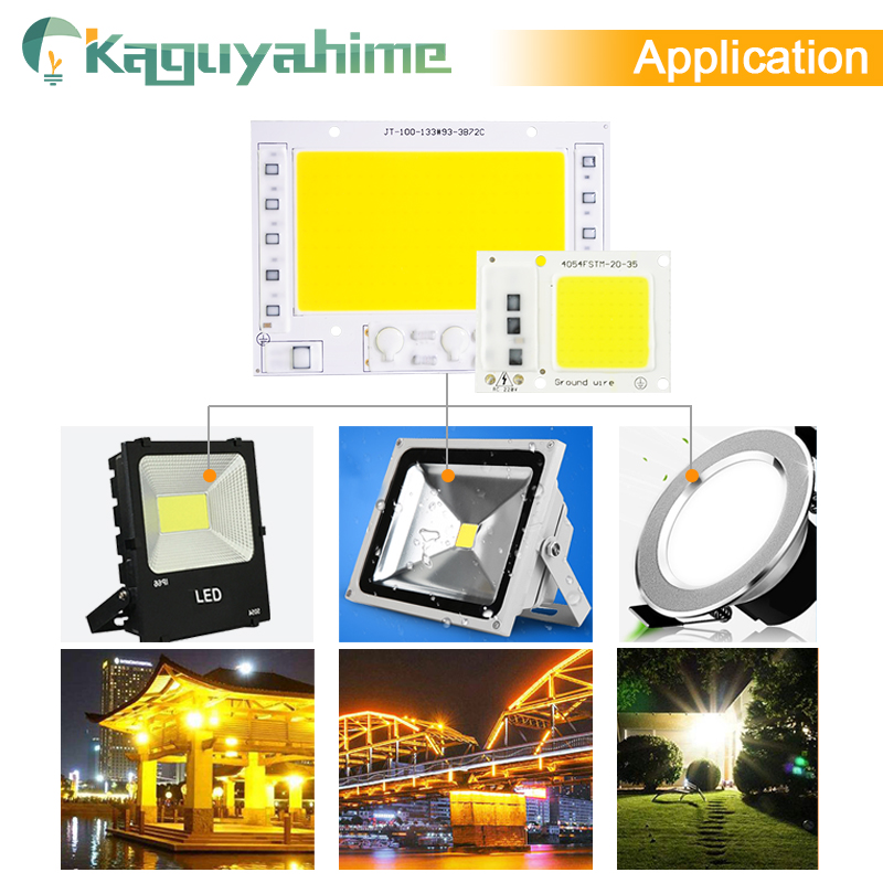 Kaguyahime AC 220V Integrated COB LED Lamp Chip 50W 30W 20W 10W 5W Smart IC Driver For DIY Floodlight Spotlight Projector Grow