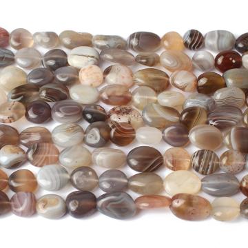 8-10mm Natural Botswana Agates Stone Beads Irregular Loose Spacer Beads For Jewellery Making Bracelet 15 ''