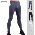 Compression Tights Men Skinny Pants Running Tights Men Compression Pants Men Leggings Fitness Full Length Pants Pocket Zipper