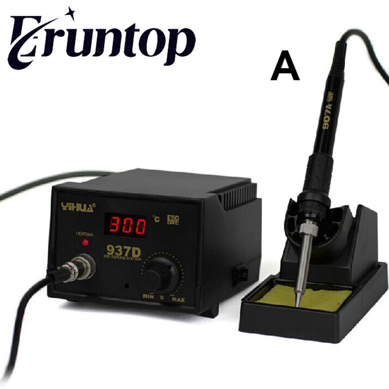 220V/110V YIHUA 937D 45W Temperature Control ESD Digital Soldering Station / Rework Stations