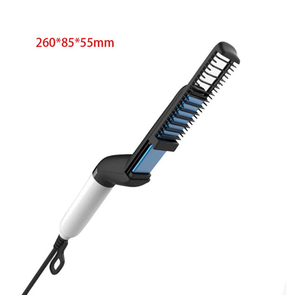 Professional Men Heat Hair Styling Ceramic Curler Straightener Hair Comb Brush Hair Volumize Straighten dropshipping