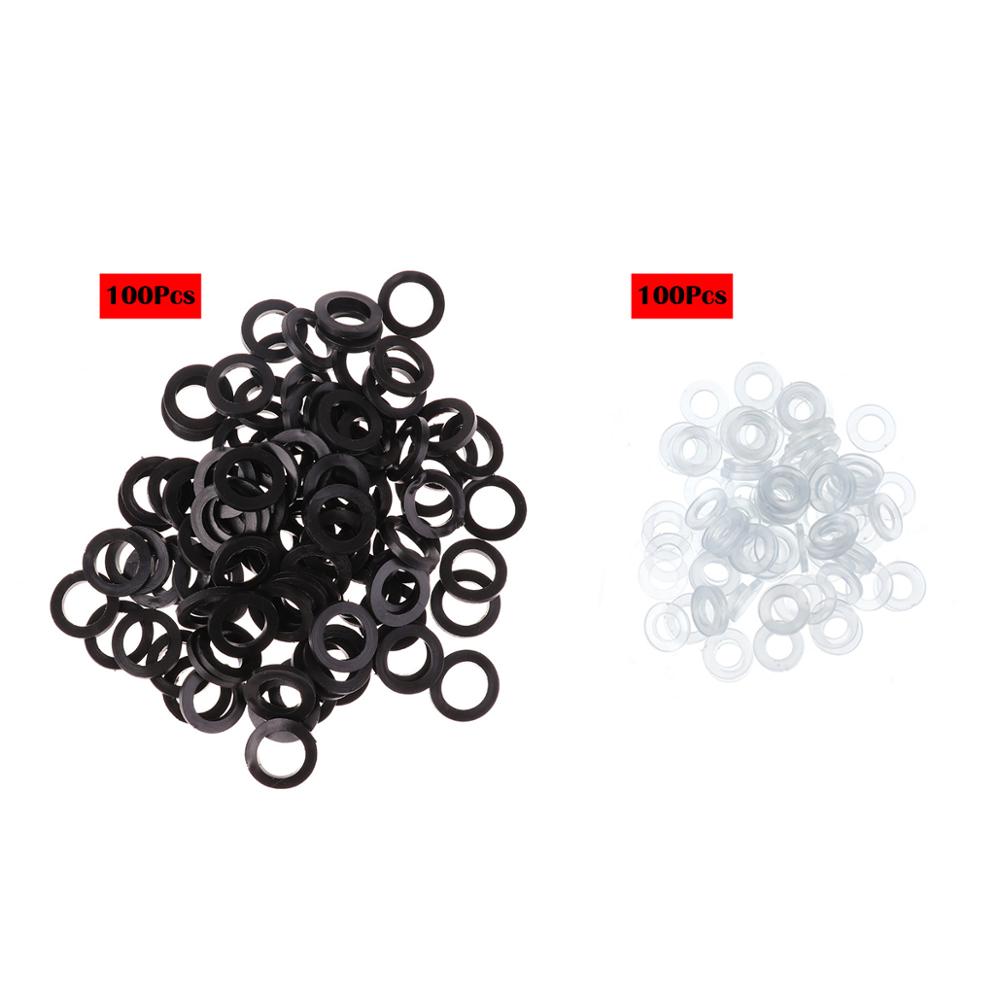 100Pcs Flexible Pipe Garden Shower Hose Rubber Flat Gasket Washers O-Ring Seals Flat Sealing Gasket For Water Head Replacement