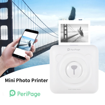 Mini Portable Bluetooth Wireless Paper Photo Printer Pocket Thermal Printing USB Connection