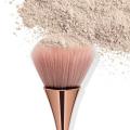 4pcs Large Powder Mineral Brush, Kabuki Blush Brush Loose Powder Brush Mixed Multi-Function Makeup Brush (Golden)