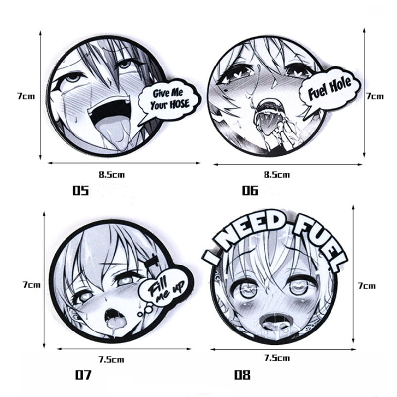 Quadratic Element Japan Comic Emoticons Sexy Beautiful Girl Patch Tactical Taste Armband Anime Badge Stickers For Clothes Decor