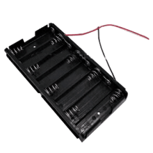 8 AA Battery Holders with wire
