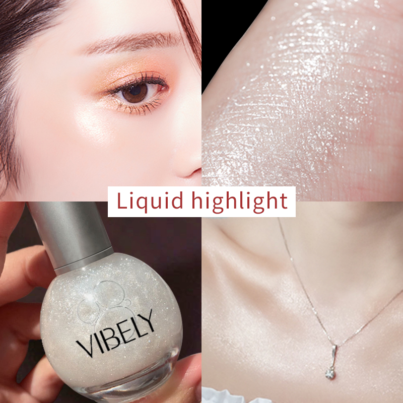 Small Light Bulb Liquid Highlighter Bead Three-Dimensional Repair Face Highlighter Brightening Liquid Body Glitter