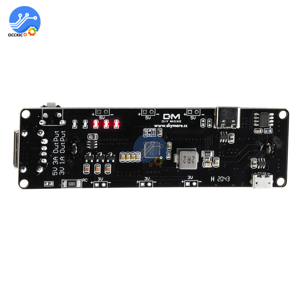 186502 Battery Charger Board USB Port Development Module For ESP32 Raspberry 18650 Battery For Arduino Diy Kit With Cable