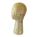 21'' Metal Wig Display Mannequin Head Model For Hat Cap Scarf Jewelry Toupee Display - Golden