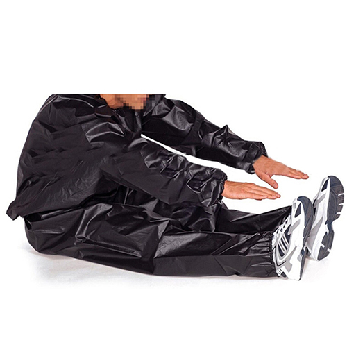 Unisex Sauna Suit PVC Fitness Weight Loss Sweating Sauna Suit Exercise Gym Pullover Sports Suit Calories Burner