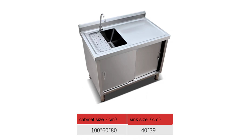 worktop with sink