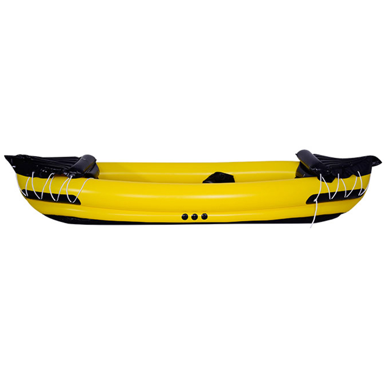 Custom Yellow Pvc Inflatable Kayak 3 Person Raft 3