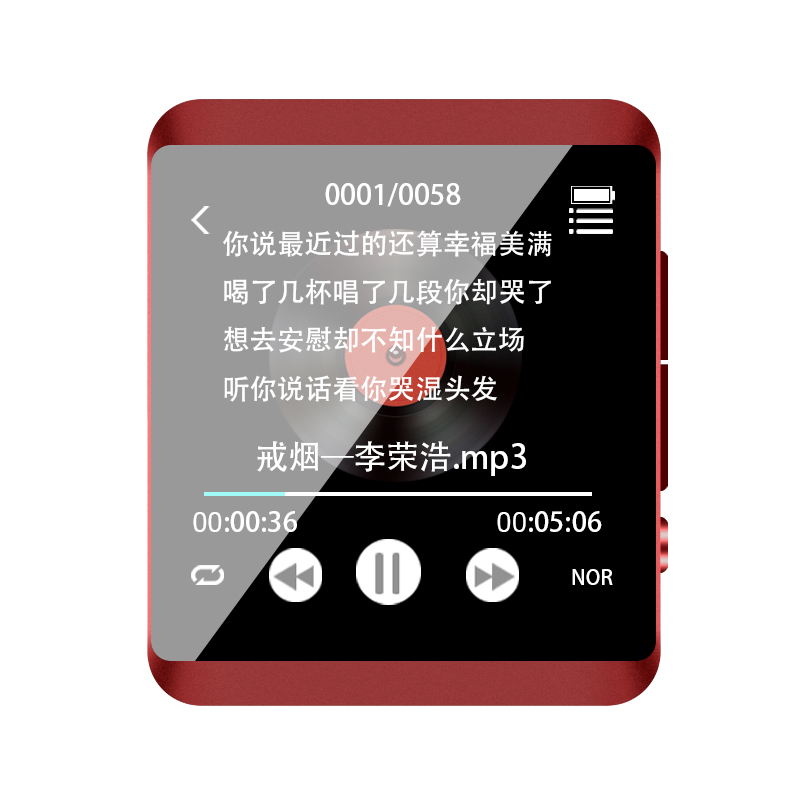 Original RUIZU M5 Full Touch Screen MP3 Player Portable Sport Bluetooth MP3 Player Support FM,Recording,E-Book,Clock,Pedometer