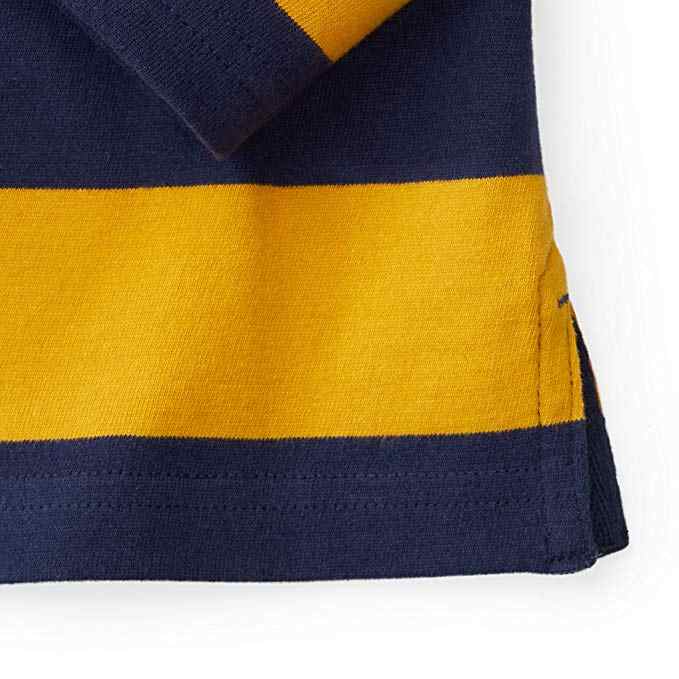 Men's Long Sleeve Rugby Sports Polo Style