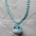 Acrylic Opaque Chunky Beads Bubblegum Necklace For Baby