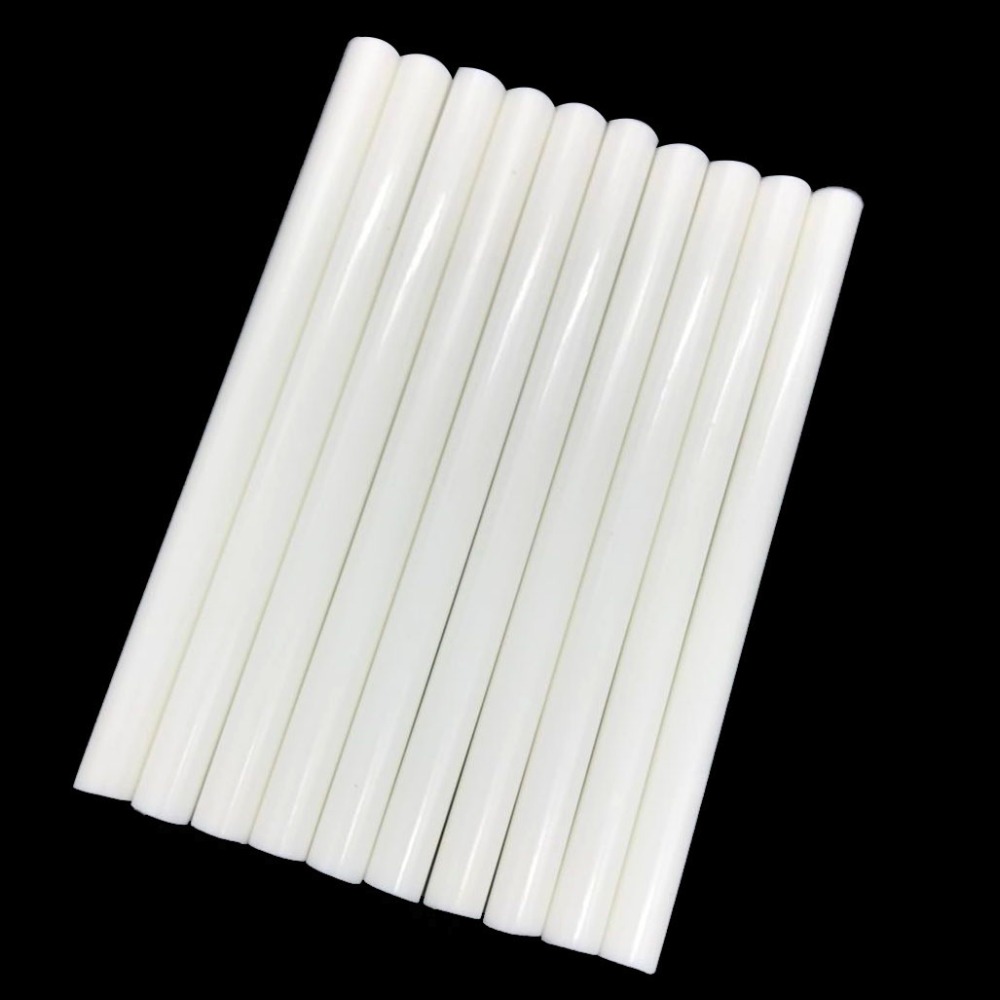 White Color 7MM Hot Melt Glue Sticks For Electric Glue Gun Car Audio Craft Repair Sticks Adhesive Sealing Wax Stick 10 Pcs