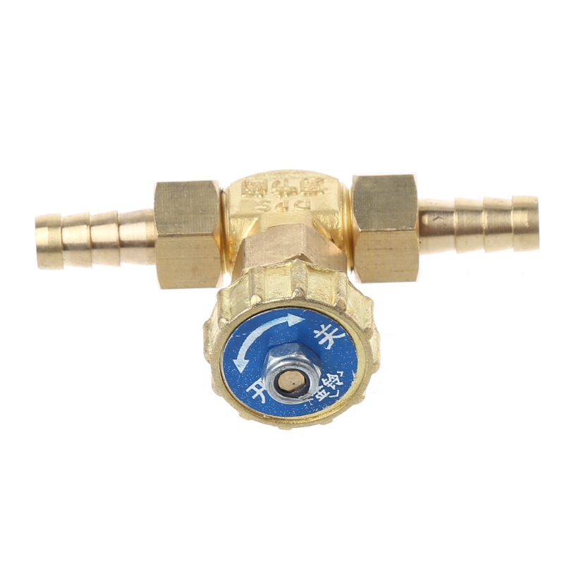 Elbow Brass Needle Valve 8mm Propane Butane Gas Adjuster Barbed Spigots 1 Mpa Drop Ship