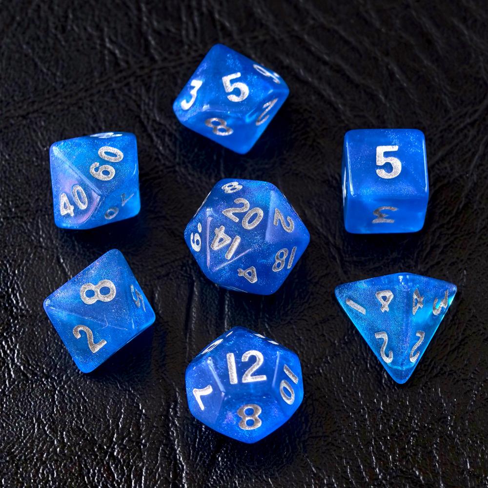 Moonstone 10mm Mini DND Dice Set for MTG RPG Dungeons and Dragons Role Playing Game, Assorted Colors