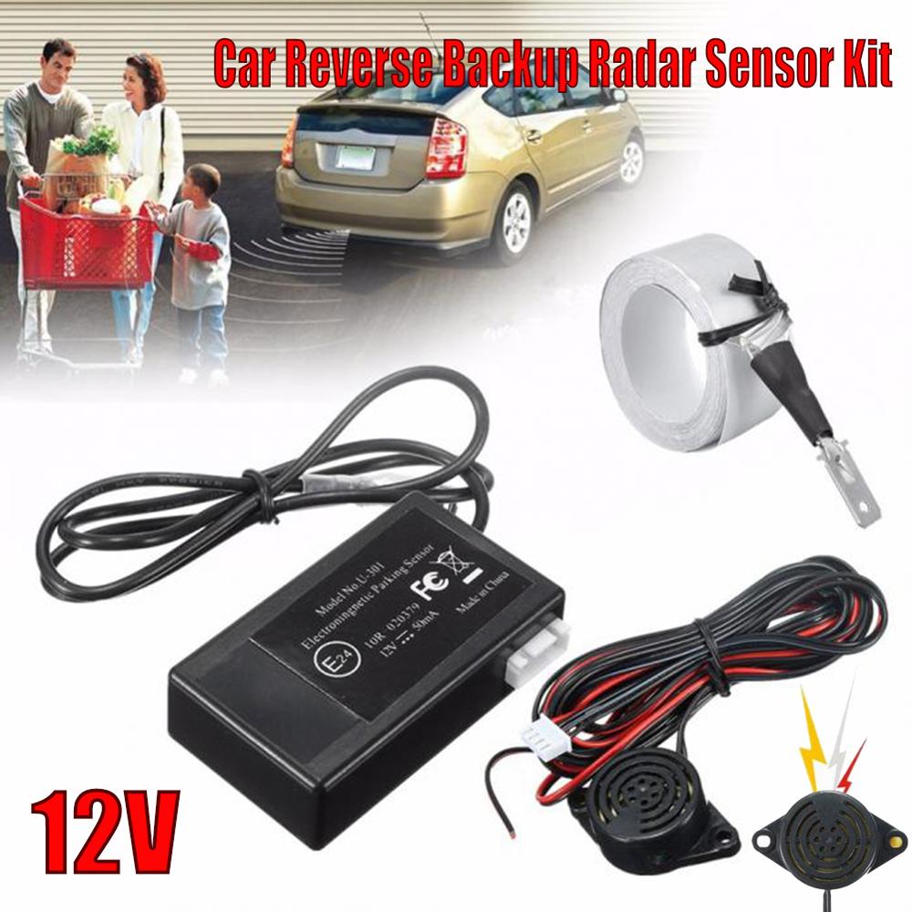 Car Auto Parktronic Parking Sensor 12V Electromagnetic Reverse Backup Car Parking Radar Monitor Detector System Radar Sensor Kit