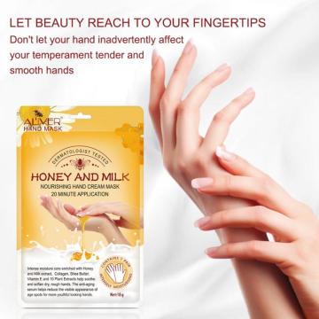 Honey Milk Hand Mask Moisturizing Soft Reduce Fine Lines Anti-drying anti-aging Gloves Reduces Age Spots Hand Skin Care TSLM2