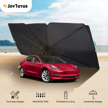 Car Sunshade Cover Interior For Tesla Model 3 Model Y Car Sunshade Umbrella Front Window Sun Shade Cover With Safe Hammer