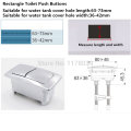 ABS plastic double push button toilet flush,Toilet water tank ceramics cover rectangle dual Push Buttons,J17375