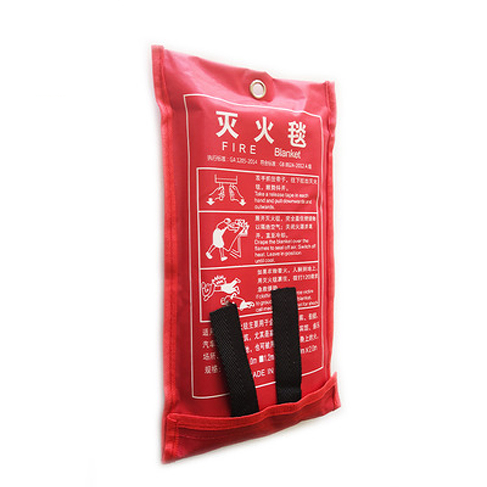 2mx2m Fiberglass Fire Blanket Fire Flame Retardant Emergency Survival Fire Shelter Safety Cover Fire Extinguisher