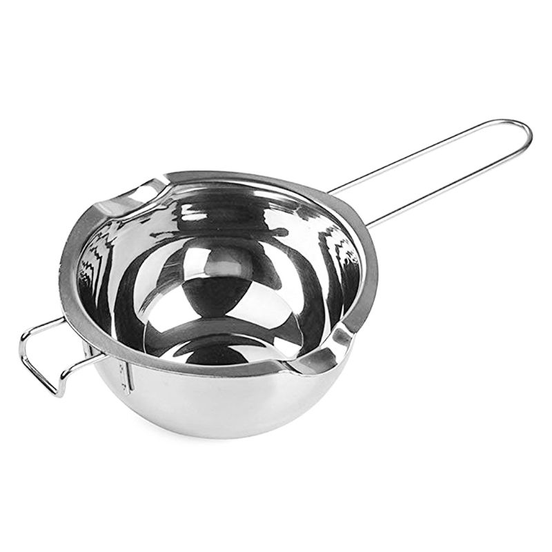 2021 New Long Handle Wax Melting Stainless Steel Pot DIY Scented Candle Soap Chocolate Butter Handmade Soap Tool
