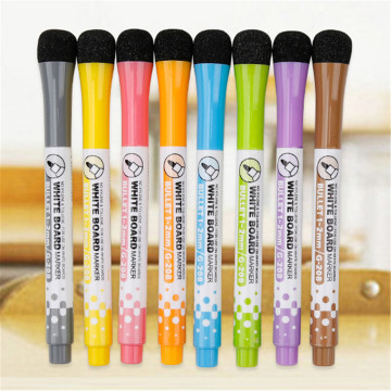 Whiteboard Pen , 8Pcs/lot Magnetic Drawing and Recording WhiteBoard Markers Pen Magnet Erasable Dry Office School Supplies