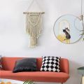 Macrame Woven Wall Hanging Boho Chic Bohemian Room Geometric Tapestry Art Beautiful Apartment Dorm Room Decoration