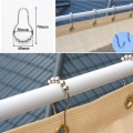 12pcs High Quality Stainless Steel Sunshade Net Hooks Smooth Silence Windows Shower Curtain Hook Shade Accessories