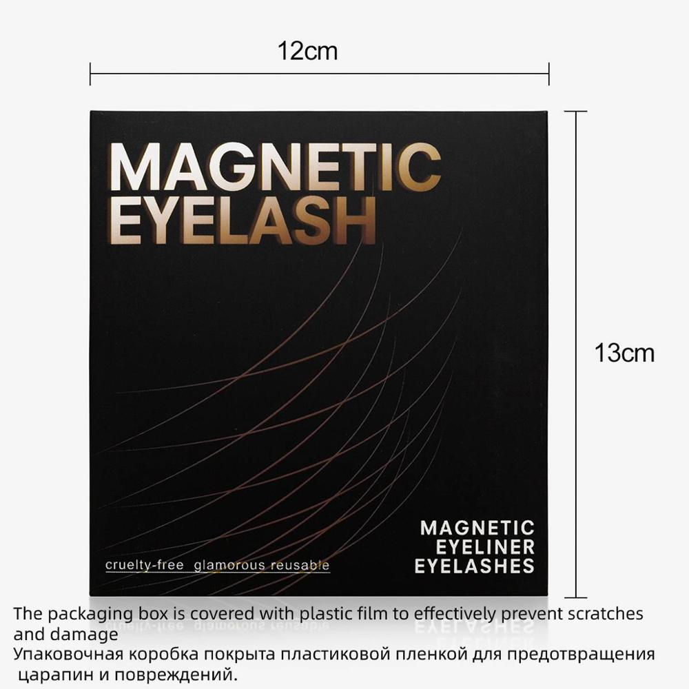 2/4 Pairs Magnetic Eyelashes Eyeliner 5 Magnet Natural Short Magnetic False Lashes Set Magnetic Eyeliner Tweezer Makeup Tool
