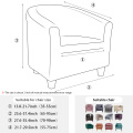 1pc Spandex Elastic Tub Chair Covers Solid Color Leisure Stretch Bathtub Armchair Seat Cover Washable Slipcover