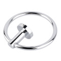 Stainless Steel Round Style Wall-Mounted Towel Ring Holder Hanger Bathroom