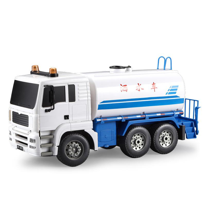 RCtown 1:20 38CM Electric Remote Control Sprinkler Trucks Road Cleaning Engineering Vehicle Super Watering Cart RC Truck